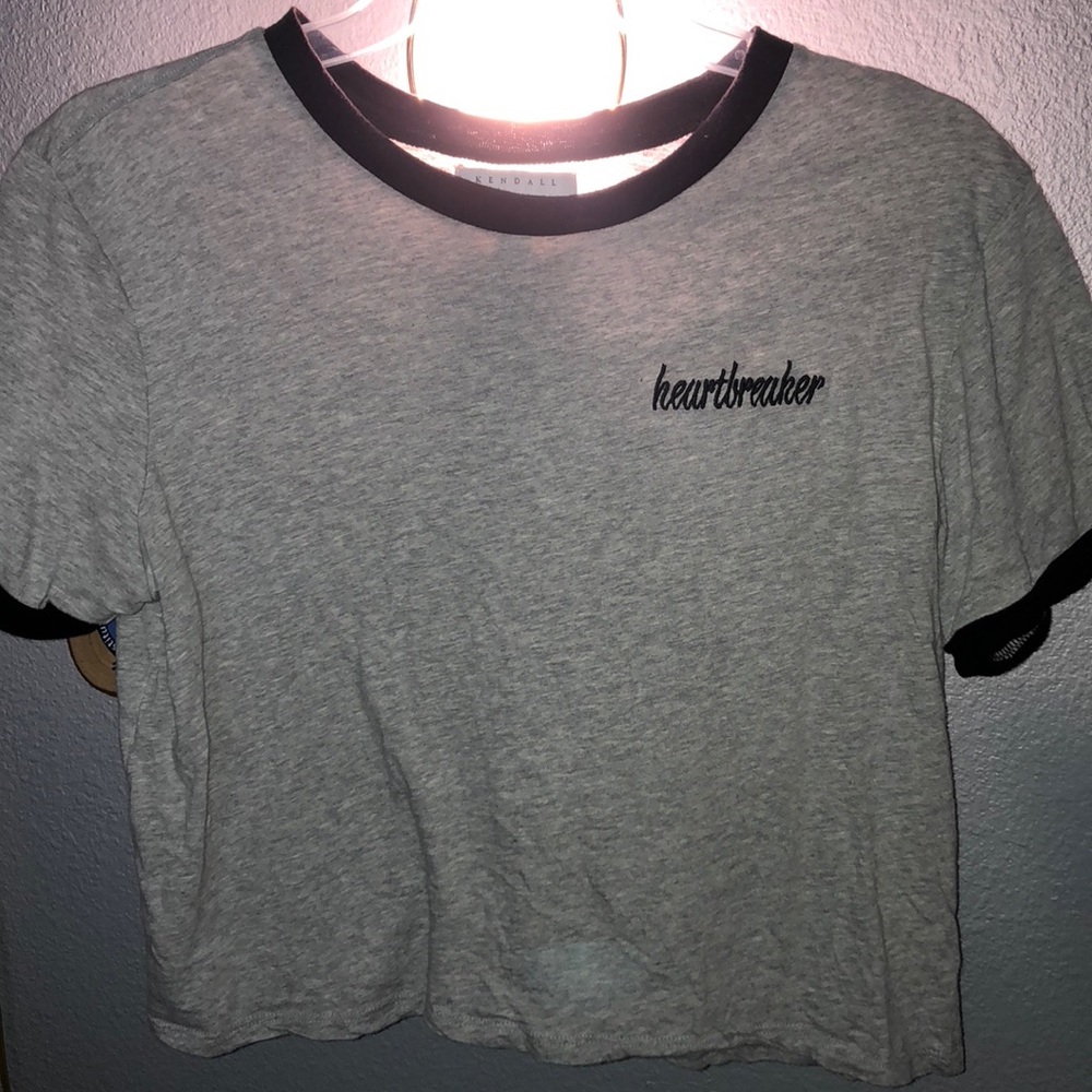kendall and kylie HEARTBREAKER crop top